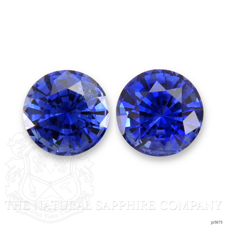 0.79 Ct.Tw. Blue Sapphire Pair from Ceylon (Sri Lanka)