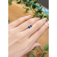 0.79&nbsp;Ct.Tw.Total Carat Weight Blue Sapphire Pair from Ceylon (Sri Lanka) Life Style