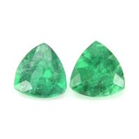 0.95 Ct.Tw.Total Carat Weight Emerald Pair from Brazil Video