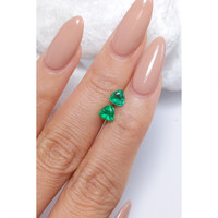 0.95 Ct.Tw.Total Carat Weight Emerald Pair from Brazil Life Style