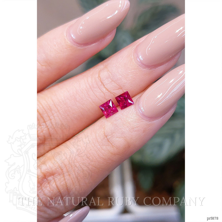 0.82 Ct.Tw. Ruby Pair from Mozambique