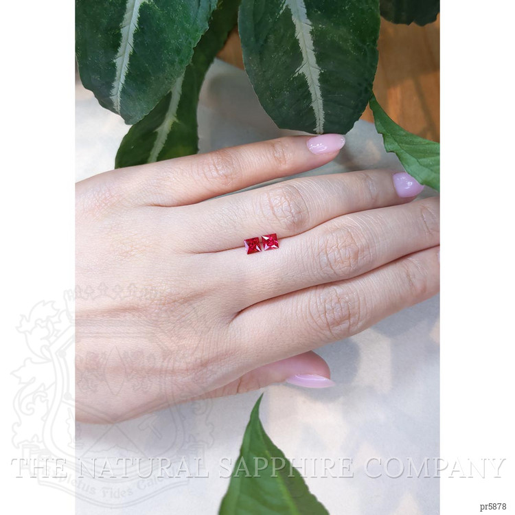 0.82 Ct.Tw. Ruby Pair from Mozambique