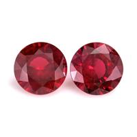 1.21 Ct.Tw.Total Carat Weight Ruby Pair from Mozambique Video