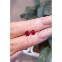 1.21 Ct.Tw.Total Carat Weight Ruby Pair from Mozambique Life Style