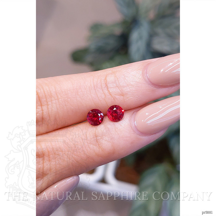 1.21 Ct.Tw. Ruby Pair from Mozambique