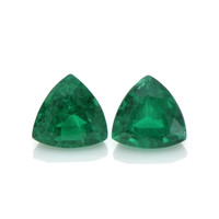 1.40 Ct.Tw.Total Carat Weight Emerald Pair from Brazil Video