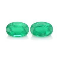 0.75 Ct.Tw.Total Carat Weight Emerald Pair from Zambia Video