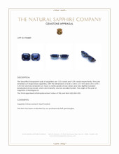 2.12 Ct.Tw.Total Carat Weight Blue Sapphire Pair from Madagascar Appraisal