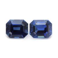 2.12&nbsp;Ct.Tw.Total Carat Weight Blue Sapphire Pair from Madagascar Video