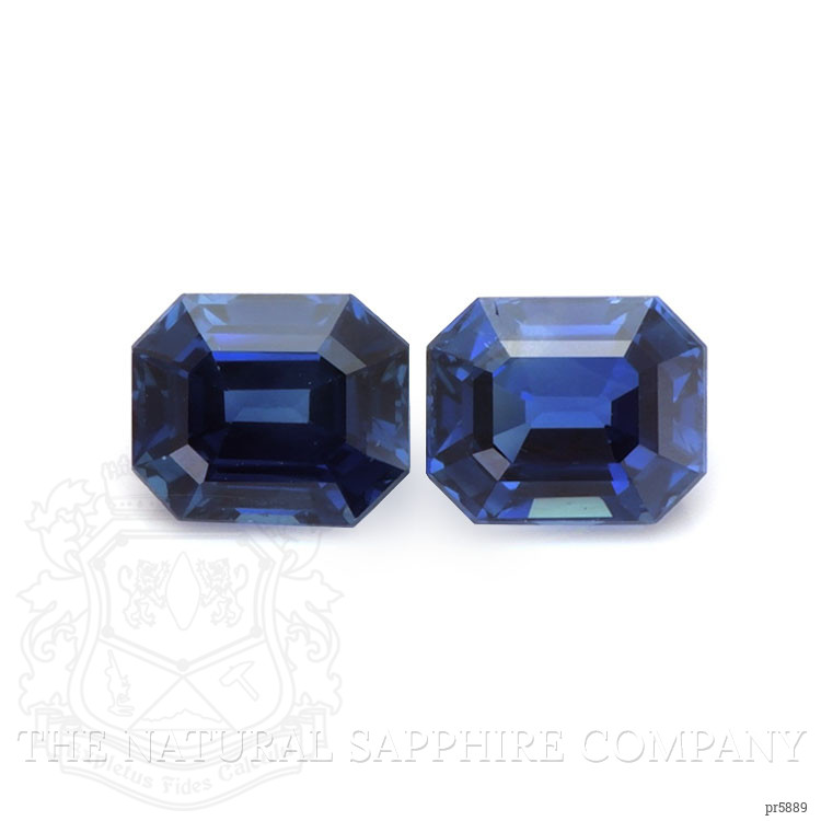 2.12 Ct.Tw. Blue Sapphire Pair from Madagascar