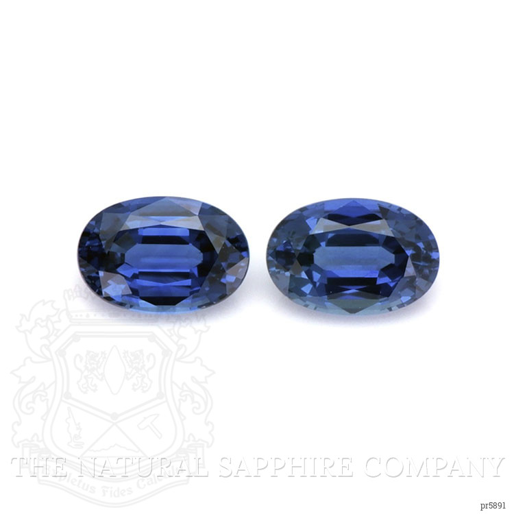 1.35 Ct.Tw. Blue Sapphire Pair from Ceylon (Sri Lanka)