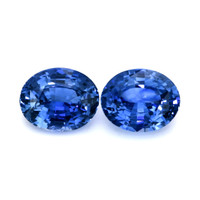 5.38&nbsp;Ct.Tw.Total Carat Weight Blue Sapphire Pair from Ceylon (Sri Lanka) Video