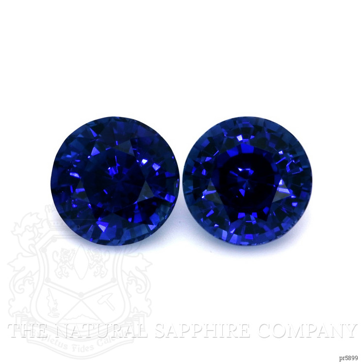 3.89 Ct.Tw. Blue Sapphire Pair from Ceylon (Sri Lanka)
