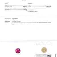 2.72 Ct.Tw.Total Carat Weight Ruby Pair from Mozambique Scan Report