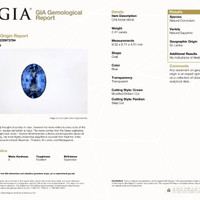 4.87&nbsp;Ct.Tw.Total Carat Weight Blue Sapphire Pair from Ceylon (Sri Lanka) Scan Report