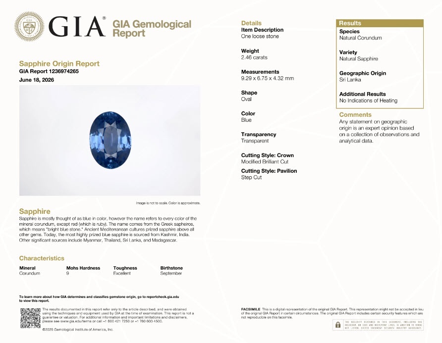 4.87 Ct.Tw. Blue Sapphire Pair from Ceylon (Sri Lanka)