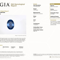 4.87 Ct.Tw.Total Carat Weight Blue Sapphire Pair from Ceylon (Sri Lanka) Scan Report