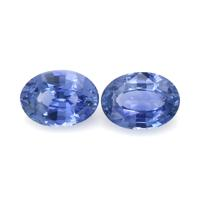 4.87&nbsp;Ct.Tw.Total Carat Weight Blue Sapphire Pair from Ceylon (Sri Lanka) Video