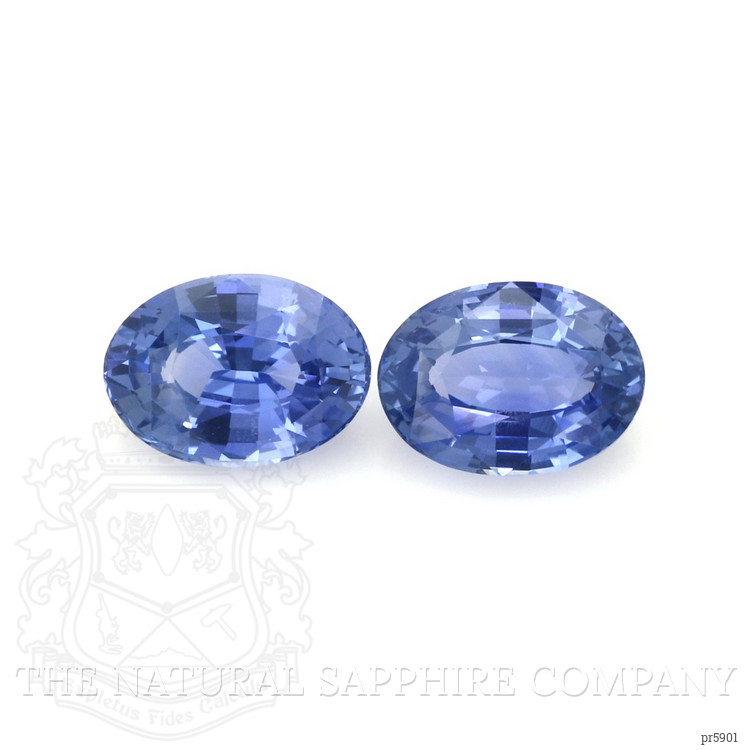 4.87 Ct.Tw. Blue Sapphire Pair from Ceylon (Sri Lanka)