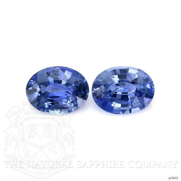 3.94 Ct.Tw. Blue Sapphire Pair from Ceylon (Sri Lanka)