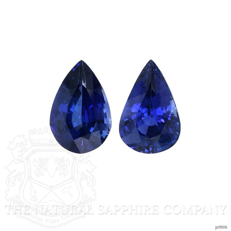 2.71 Ct.Tw. Blue Sapphire Pair from Ceylon (Sri Lanka)