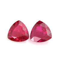1.12 Ct.Tw.Total Carat Weight Ruby Pair from Mozambique Video
