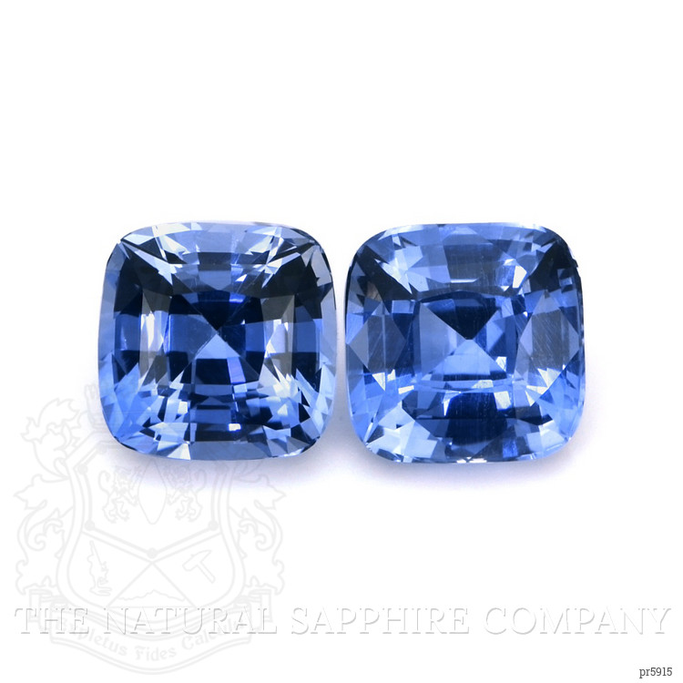4.83 Ct.Tw. Blue Sapphire Pair from Ceylon (Sri Lanka)