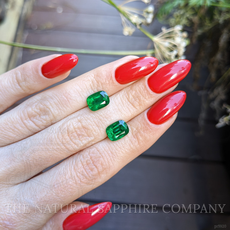 4.27 Ct.Tw. Emerald Pair from Zambia