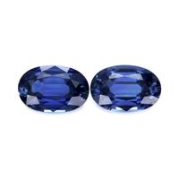 1.22&nbsp;Ct.Tw.Total Carat Weight Blue Sapphire Pair from Ceylon (Sri Lanka) Video