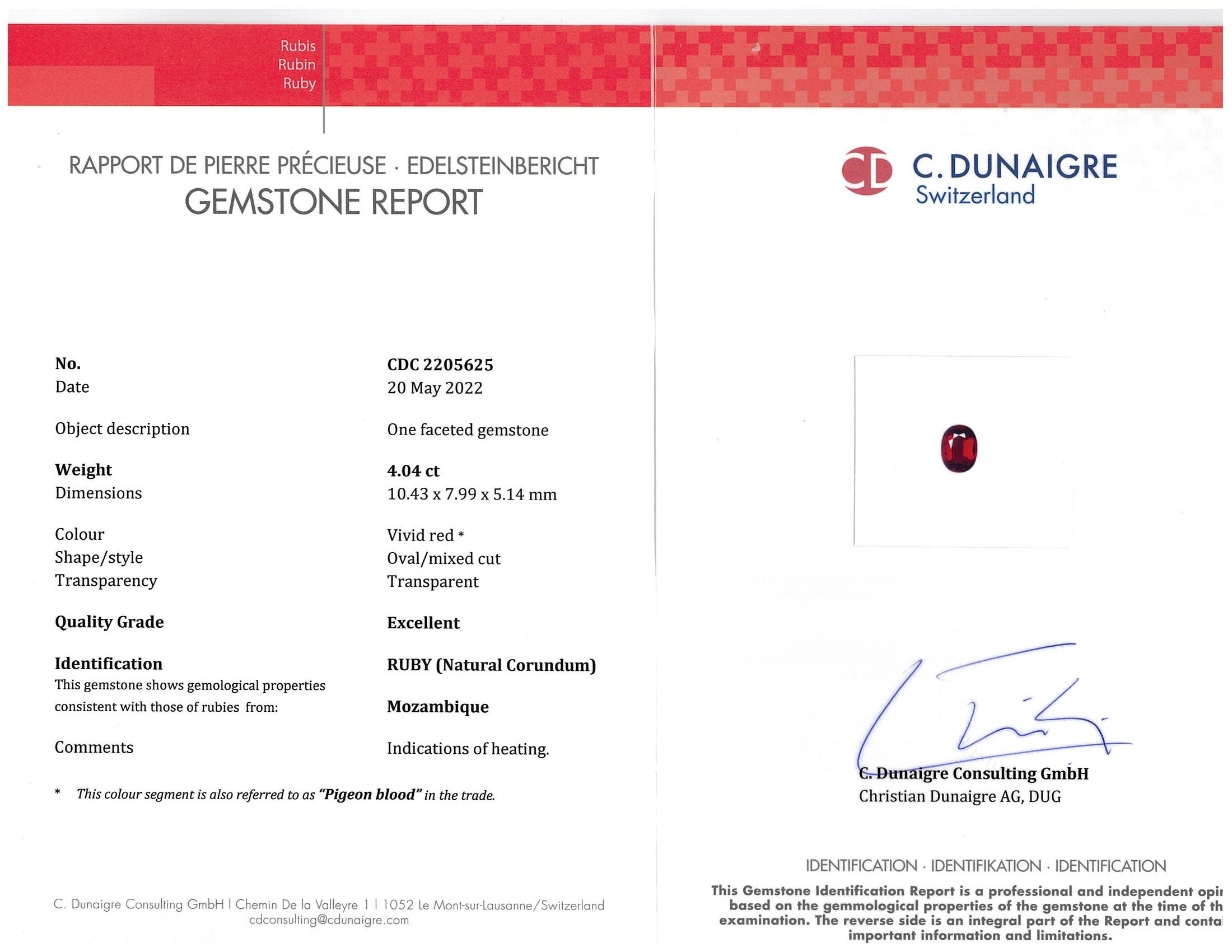 8.31 Ct.Tw. Ruby Pair from Mozambique