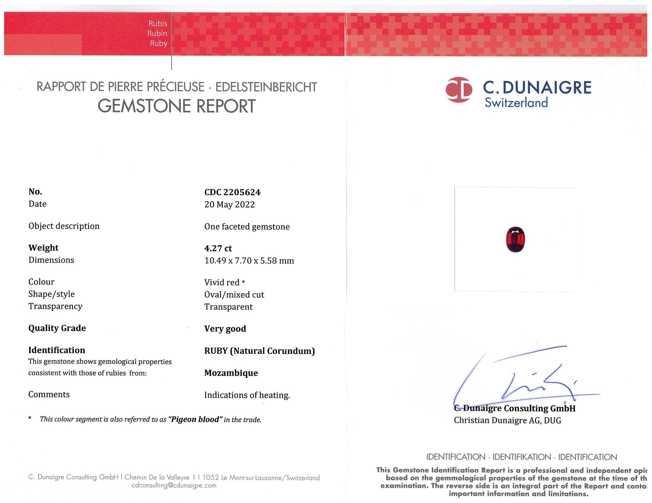 8.31 Ct.Tw. Ruby Pair from Mozambique