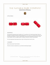 2.83 Ct.Tw.Total Carat Weight Ruby Pair from Mozambique Appraisal