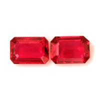 2.83 Ct.Tw.Total Carat Weight Ruby Pair from Mozambique Video