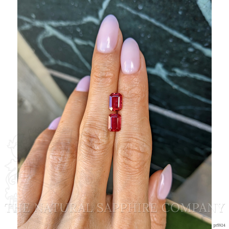 2.83 Ct.Tw. Ruby Pair from Mozambique