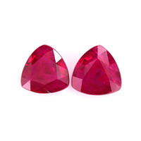 1.34 Ct.Tw.Total Carat Weight Ruby Pair from Mozambique Video