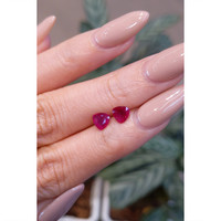 1.34 Ct.Tw.Total Carat Weight Ruby Pair from Mozambique Life Style