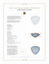 1.34&nbsp;Ct.Tw.Total Carat Weight Ruby Pair from Mozambique 3 D Scan Report