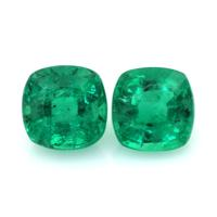 0.91 Ct.Tw.Total Carat Weight Emerald Pair from Zambia Video