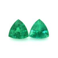 1.39 Ct.Tw.Total Carat Weight Emerald Pair from Zambia Video