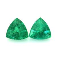 1.39 Ct.Tw.Total Carat Weight Emerald Pair from Zambia Video
