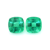 1.24 Ct.Tw.Total Carat Weight Emerald Pair from Zambia Video