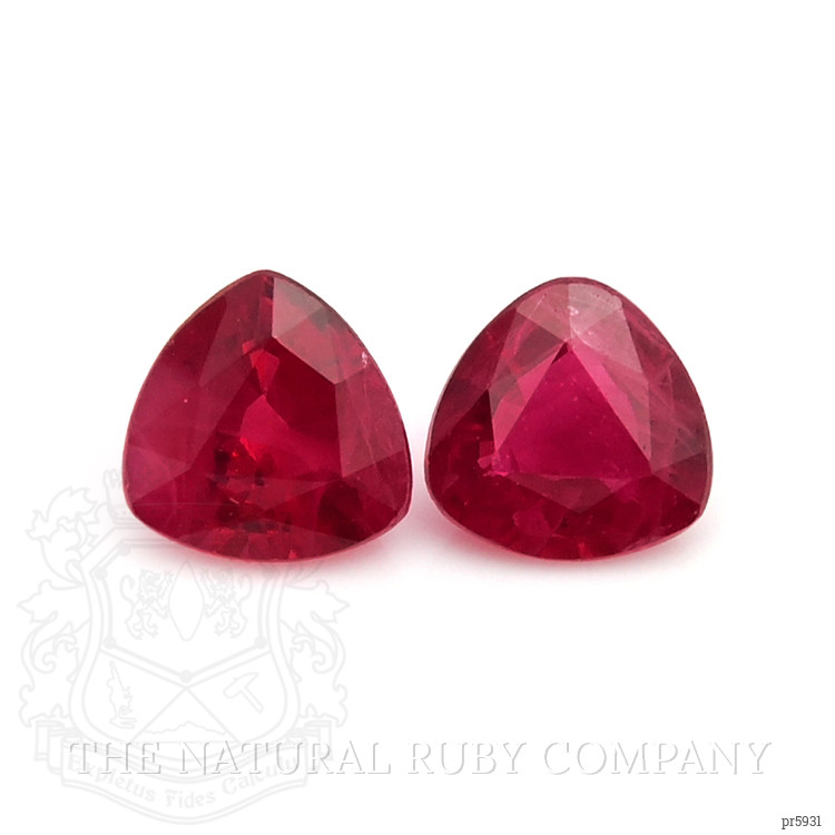 0.72 Ct.Tw. Ruby Pair from Mozambique