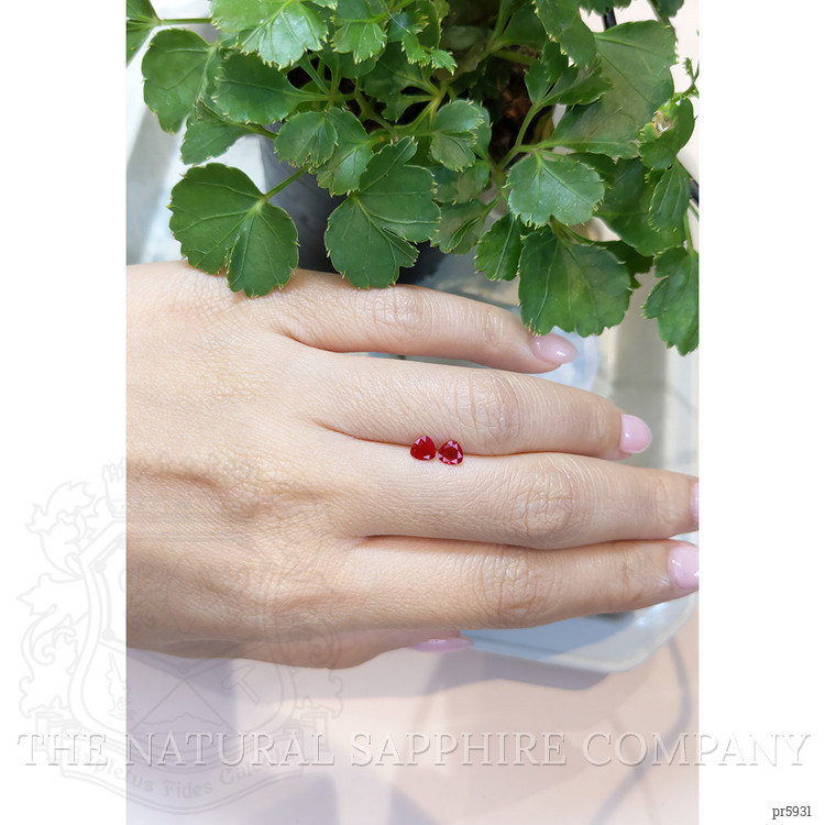 0.72 Ct.Tw. Ruby Pair from Mozambique