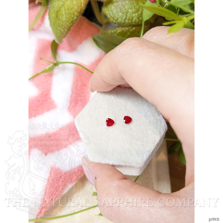 0.72 Ct.Tw. Ruby Pair from Mozambique