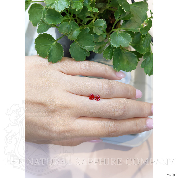 0.72 Ct.Tw. Ruby Pair from Mozambique