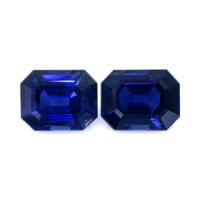 2.16 Ct.Tw.Total Carat Weight Blue Sapphire Pair from Madagascar Video