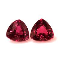 1.21 Ct.Tw.Total Carat Weight Ruby Pair from Mozambique Video