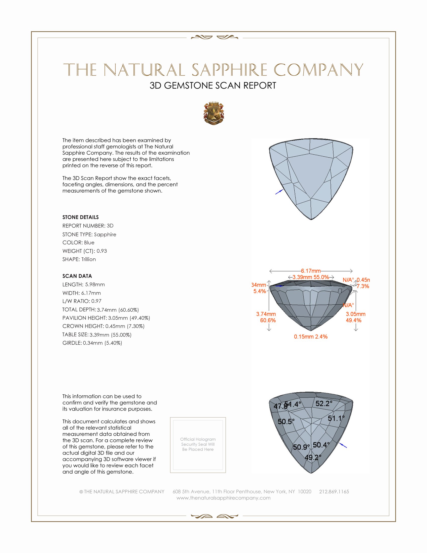 2.13 Ct.Tw. Blue Sapphire Pair from Ceylon (Sri Lanka)