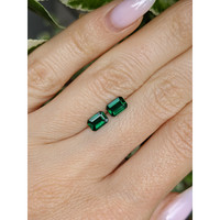 1.05 Ct.Tw.Total Carat Weight Emerald Pair from Zambia Life Style