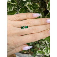 1.05 Ct.Tw.Total Carat Weight Emerald Pair from Zambia Life Style